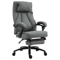 See more information about the Vinsetto Office Chair 2-Point Removable Vibration Massage Pillow Executive Ergonomic Usb Power Adjustable Height 360 Swivel Grey