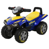 See more information about the Homcom Toddlers Sound Effect PP Quad Bike Walker Yellow/Blue