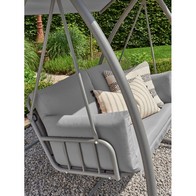 See more information about the Newmarket Garden Swing Seat by E-Commerce - 2 Seats Grey Cushions
