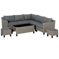 See more information about the Outsunny 8 Pcs Outdoor Pe Rattan Sofa Set