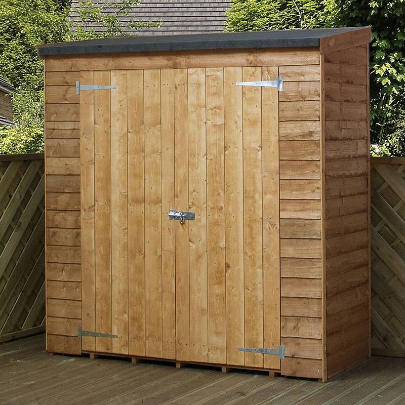 Mercia 5' 11" x 2' 9" Pent Shed - Budget Dip Treated Overlap