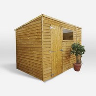 See more information about the Mercia 9' 11" x 6' 1" Pent Shed - Budget Dip Treated Overlap