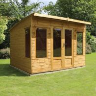 See more information about the Mercia 10 x 8 Helios Double Door Shiplap Curved Summerhouse