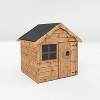 See more information about the Mercia Snug 4' 7" x 4' Apex Children's Playhouse - Premium Dip Treated Shiplap