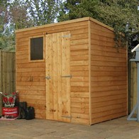 See more information about the Mercia 6' 11" x 5' 1" Pent Shed - Budget Dip Treated Overlap
