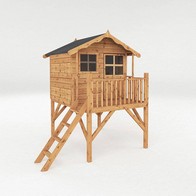 See more information about the Mercia Poppy 6' 3" x 6' 5" Apex Children's Playhouse - Premium Dip Treated Shiplap