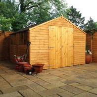 See more information about the Mercia 10' 2" x 9' 11" Apex Shed - Budget Dip Treated Overlap