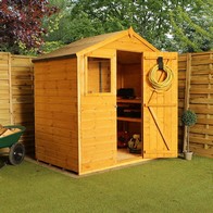 See more information about the Mercia 6' 5" x 4' Apex Shed - Premium Dip Treated Shiplap