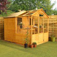 See more information about the Mercia Combi 6' 5" x 8' Apex Potting Shed - Premium Dip Treated Shiplap