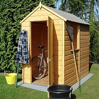 See more information about the Shire Shetland 4' 5" x 6' 2" Apex Shed - Premium Pressure Treated Shiplap