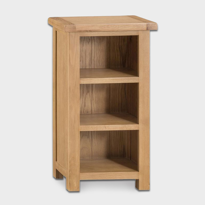 Cotswold Narrow Bookcase Oak 3 Shelf