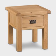 See more information about the Cotswold Small Lamp Table Oak 1 Drawer