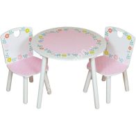 See more information about the Floral Play Table Pink With 2 Chairs