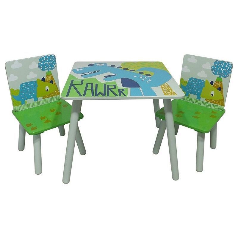 Dinosaur Play Table With 2 Chairs