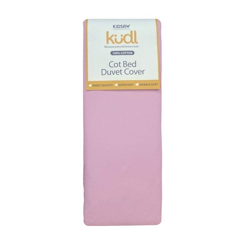 Kidsaw Kudl Kids Duvet Cover Cotbed 100% Cotton Pink