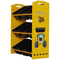 See more information about the Storage Unit 9 Compartments 66cm - Yellow & Black JCB by Kidsaw