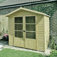 See more information about the Shire Mumley Shiplap Pressure Treated Garden Summerhouse 7' x 5'