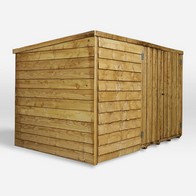 See more information about the Mercia Garden Storage 3' 2" x 6' 4" Pent Bike Store - Budget Dip Treated Overlap