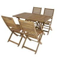 See more information about the Charles Bentley FSC Acacia Hardwood Rectangle Table 6 Chair Dining Set