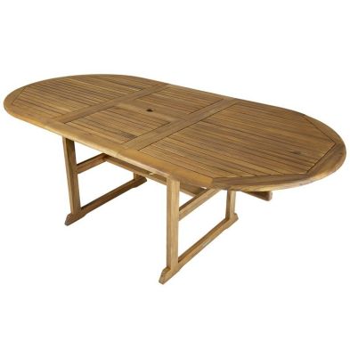 Wensum Acacia Hardwood Oval Extendable Table