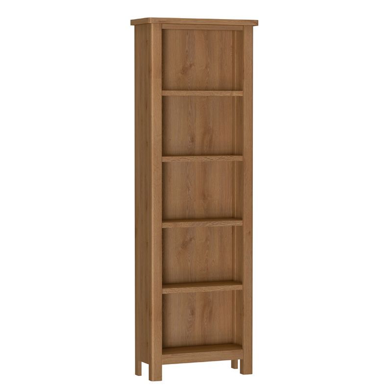Rutland Oak Large Bookcase Rustic