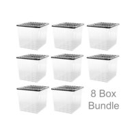 See more information about the 8 Pack x 110L Strata Supa Nova Extra Large Plastic Storage Box Clear