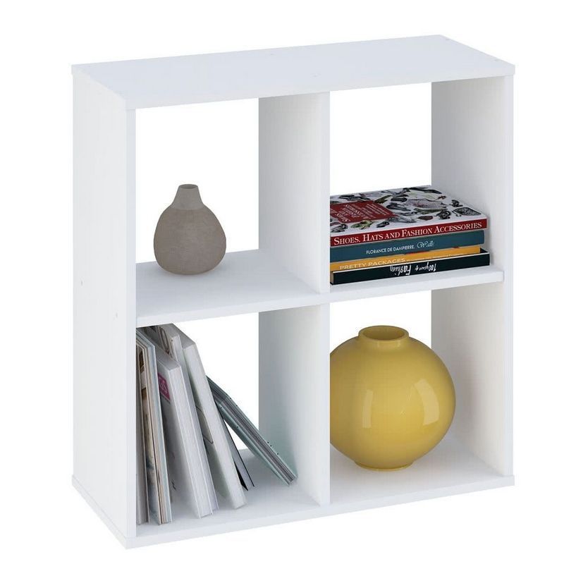 Kudl Bookcase White 4 Shelf