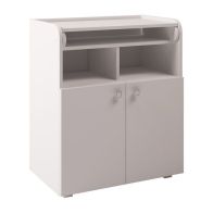 See more information about the Kudl Changing Table White 2 Door 3 Shelf