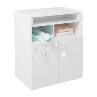 See more information about the Kudl Changing Table White 2 Door 3 Shelf Bear
