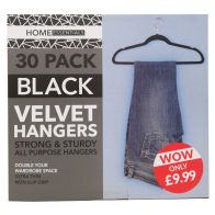 See more information about the Velvet Hangers 30 Pack - Black