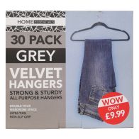 See more information about the Velvet Hangers 30 Pack - Grey