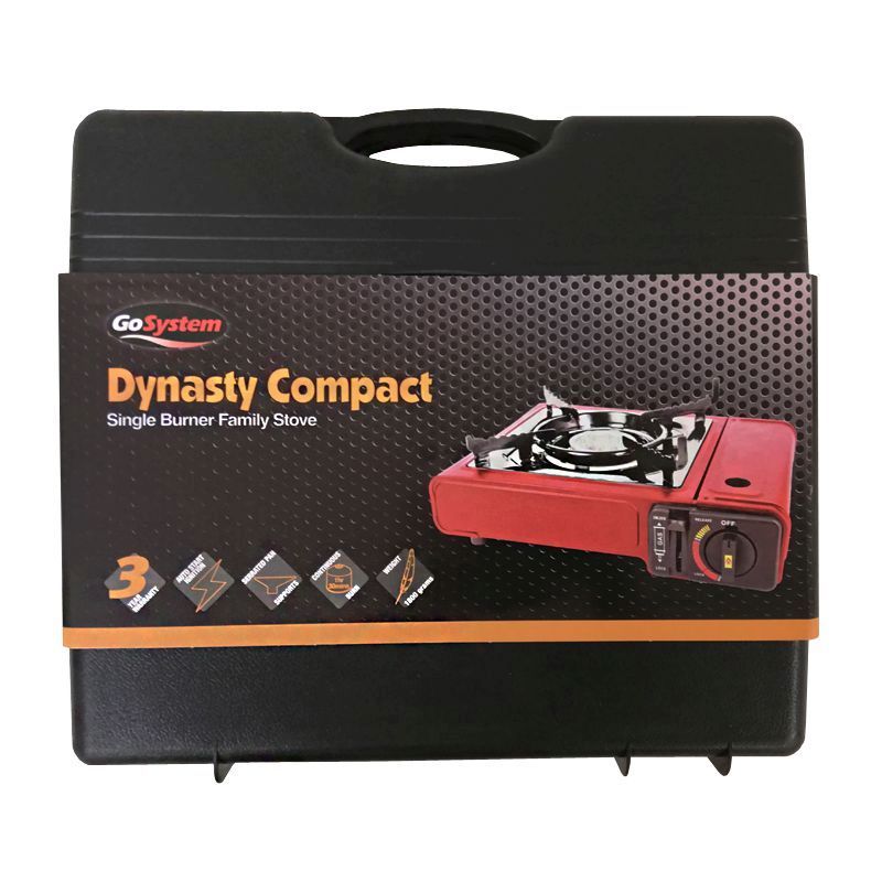 GoSystem Dynasty Camping Stove Compact Single Burner - Red