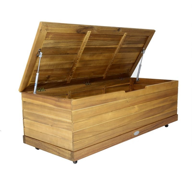 Acacia Wood Garden Storage Box by Wensum