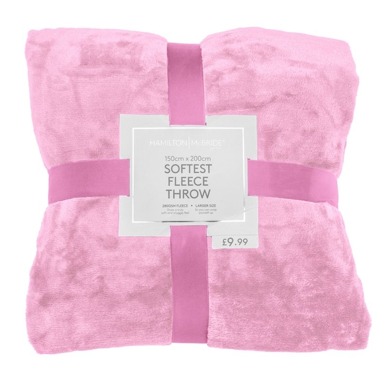 150x200 Pink Seriously Soft Throw