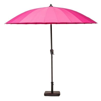 Crank & Tilt Garden Parasol by Royalcraft - 2.7M Pink