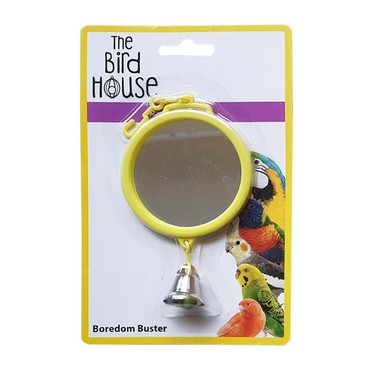The Bird House Round Bird Mirror Yellow