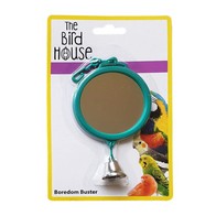 See more information about the The Bird House Round Bird Mirror Green