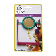 See more information about the The Bird House Mirror Swing Bird Toy Pink