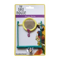 See more information about the The Bird House Mirror Swing Bird Toy Green