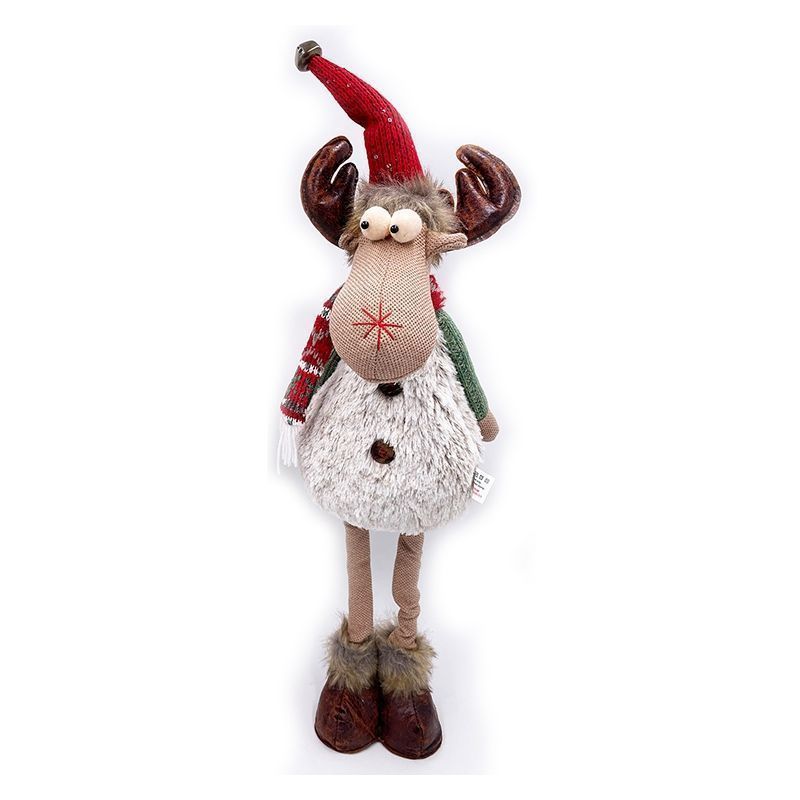 Standing Reindeer Christmas Decoration 26 Inch - Green Arms