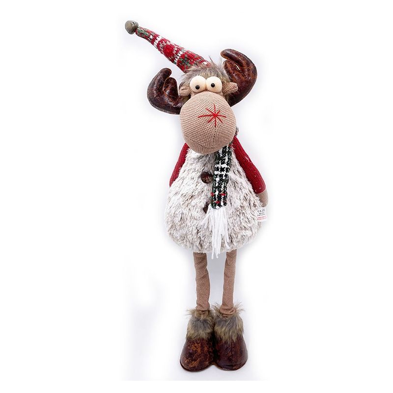 Standing Reindeer Christmas Decoration 26 Inch - Red Arms