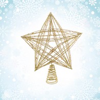 See more information about the Star Christmas Tree Topper Decoration Gold - 30cm 