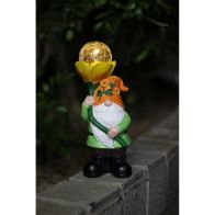 See more information about the Yellow Gnome Solar Garden Light Ornament Decoration 3 Warm White LED - 24cm by Bright Garden