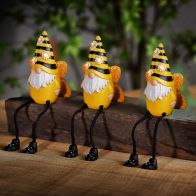 See more information about the Yellow Gnome Solar Garden Light Ornament Decoration 3 Warm White LED - 13.5cm by Bright Garden