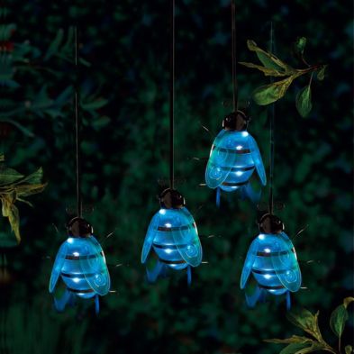 See more information about the Blue Bee Solar Garden Light Ornament Decoration 6 White LED - 16cm by Bright Garden