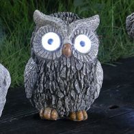 See more information about the Owl Solar Garden Light Ornament Decoration 2 White LED - 13cm by Bright Garden