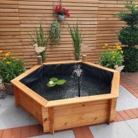 See more information about the Hexagonal Raised Garden Aquatic Planter by Promex