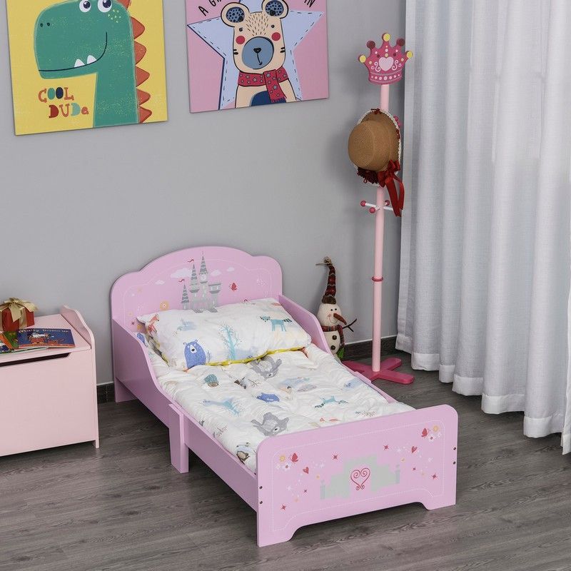 Homcom Castle-Designed Kids Single Bed