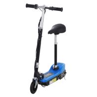 See more information about the Homcom Foldable Electric Scooter For Kids 12V 120W Withbrake Kickstand -Blue