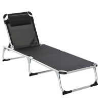 See more information about the Outsunny Foldable Sun Lounger